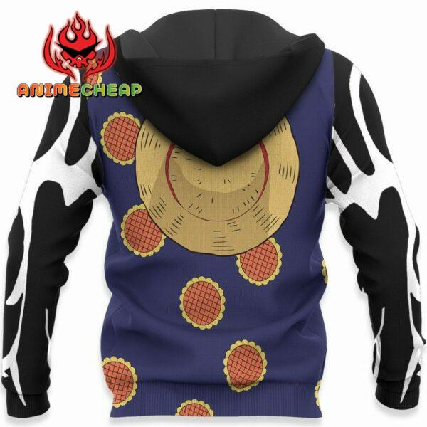 One Piece Luffy Gear 4 Hoodie Shirt Anime Zip Jacket 5