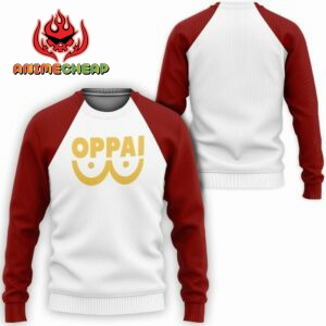 Oppai Saitama Shirt OPM Anime Hoodie Jacket 7