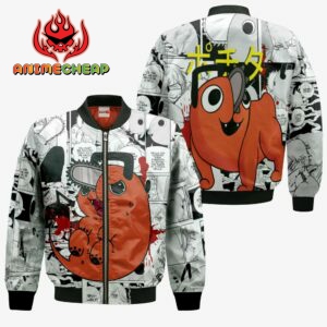 Pochita Hoodie Custom Manga Style Chainsaw Man Anime Jacket Shirt 9