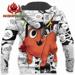Pochita Hoodie Custom Manga Style Chainsaw Man Anime Jacket Shirt 10