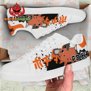 Pochita Skate Shoes Custom Chainsaw Man Anime Sneakers 5