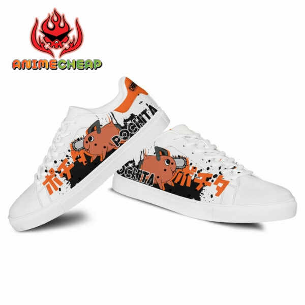 Pochita Skate Shoes Custom Chainsaw Man Anime Sneakers 4