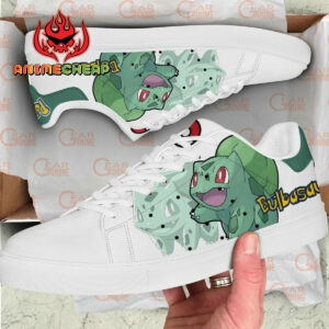 Pokemon Bulbasaur Skate Shoes Custom Anime Sneakers 5