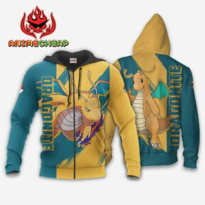 Pokemon Dragonite Hoodie Shirt Anime Zip Jacket 7