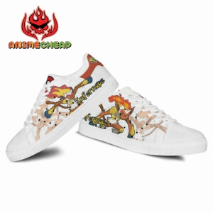 Pokemon Infernape Skate Shoes Custom Anime Sneakers 6