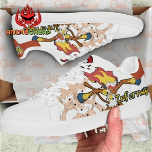 Pokemon Infernape Skate Shoes Custom Anime Sneakers 5