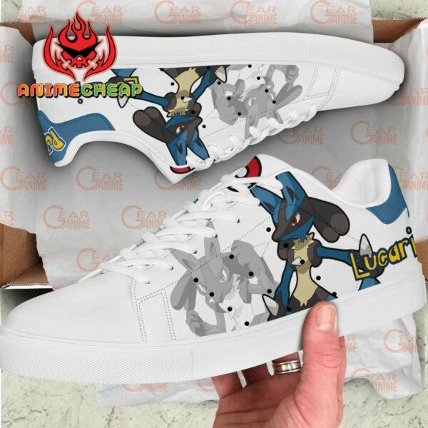 Pokemon Lucario Skate Shoes Custom Anime Sneakers 2