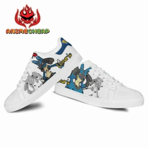 Pokemon Lucario Skate Shoes Custom Anime Sneakers 6