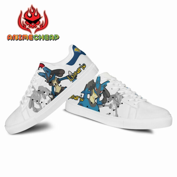 Pokemon Lucario Skate Shoes Custom Anime Sneakers 3