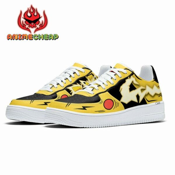 Pokemon Pikachu Thunderbolt Air Shoes Custom Anime Sneakers 3