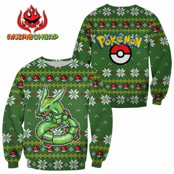 Pokemon Rayquaza Ugly Christmas Sweater Custom Xmas Gift 1