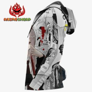 Power Blood Devil Hoodie Custom Manga Style Chainsaw Man Anime Jacket Shirt 11