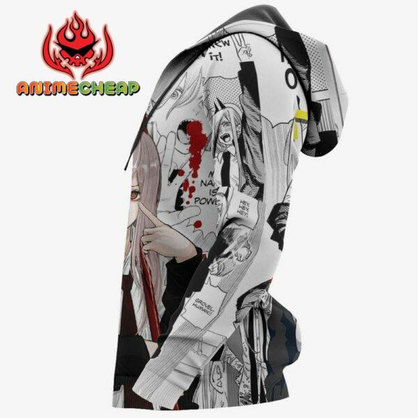 Power Blood Devil Hoodie Custom Manga Style Chainsaw Man Anime Jacket Shirt 6