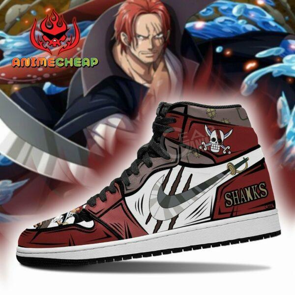 Red Hair Shanks Sword Shoes Custom Anime One Piece Sneakers 4