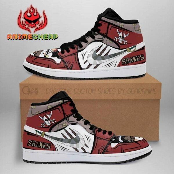 Red Hair Shanks Sword Shoes Custom Anime One Piece Sneakers 1