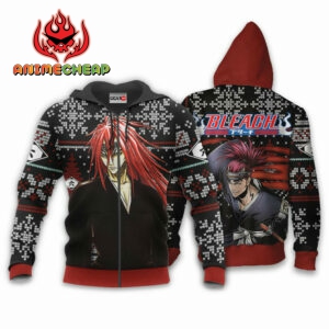 Renji Abarai Ugly Christmas Sweater Custom Anime BL XS12 6