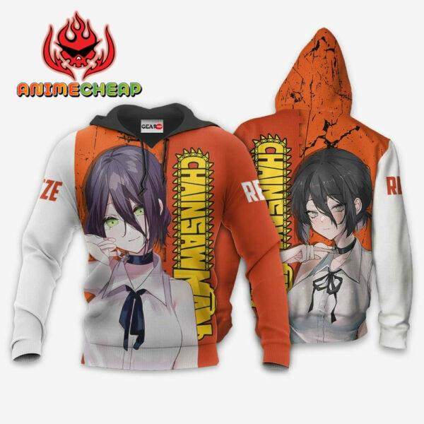Reze Hoodie Custom Chainsaw Man Anime Merch Clothes 3