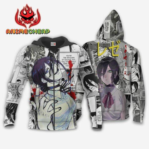 Reze Hoodie Custom Manga Style Chainsaw Man Anime Jacket Shirt 1