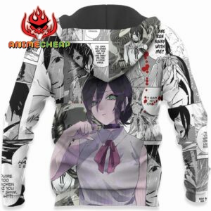 Reze Hoodie Custom Manga Style Chainsaw Man Anime Jacket Shirt 10
