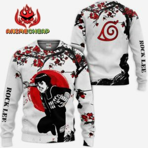Rock Lee Hoodie Japan Style Custom Naruto Anime Shirts 7
