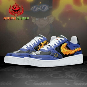 Sabo Air Shoes Custom Mera Mera One Piece Anime Sneakers 5