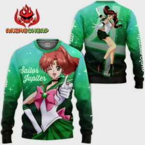 Sailor Jupiter Makoto Kino Hoodie Sailor Moon Anime Merch Clothes 7