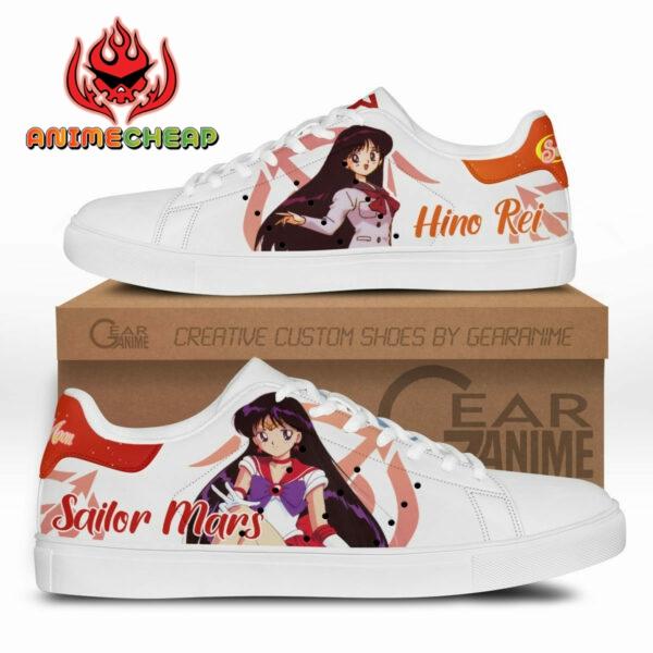 Sailor Mars Skate Shoes Custom Sailor Anime Sneakers 1