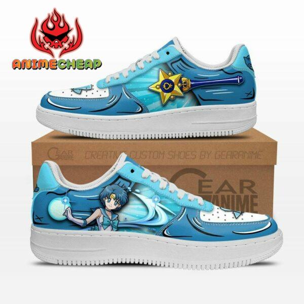 Sailor Mercury Air Shoes Custom Anime Sailor Sneakers 1