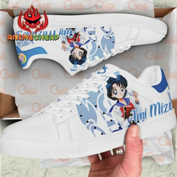 Sailor Mercury Skate Shoes Custom Sailor Anime Sneakers 2