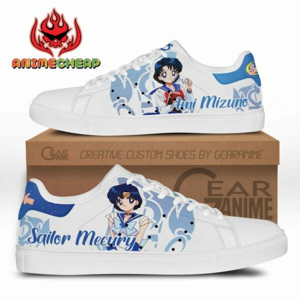 Sailor Mercury Skate Shoes Custom Sailor Anime Sneakers 1