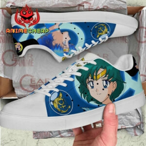Sailor Mercury Skate Shoes Sailor Anime Custom Sneakers SK10 5
