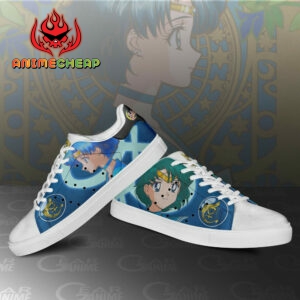 Sailor Mercury Skate Shoes Sailor Anime Custom Sneakers SK10 6