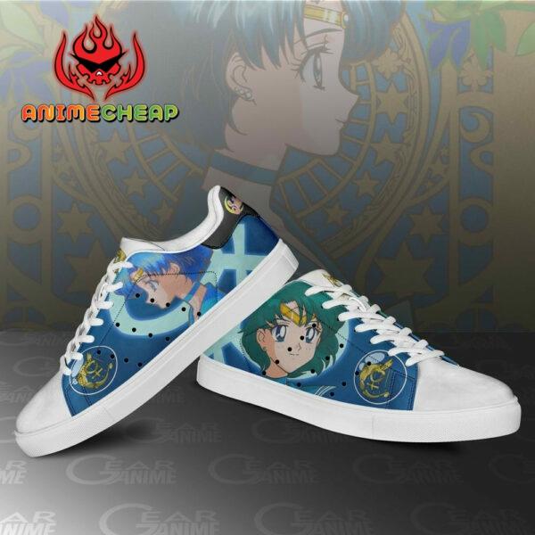 Sailor Mercury Skate Shoes Sailor Anime Custom Sneakers SK10 3