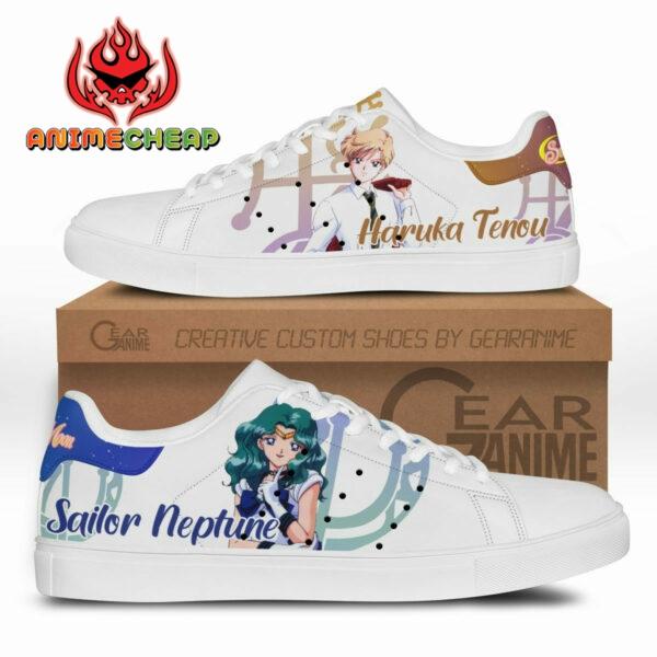 Sailor Neptune And Sailor Uranus Skate Shoes Custom Sailor Anime Sneakers 1