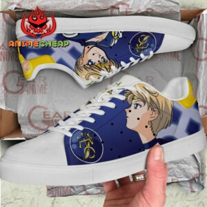 Sailor Uranus Skate Shoes Sailor Moon Anime Custom Sneakers SK10 5