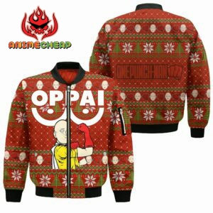 Saitama Oppai Ugly Christmas Sweater OPM Anime Xmas 10