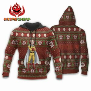 Saitama Ugly Christmas Sweater OPM Anime Xmas Gift 8