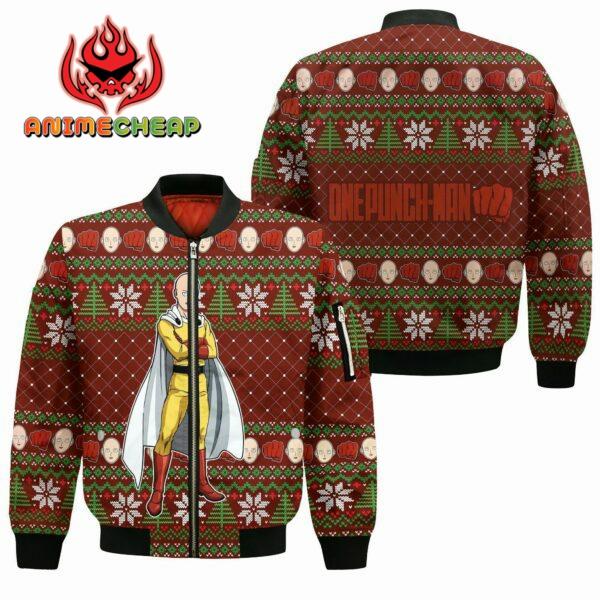 Saitama Ugly Christmas Sweater OPM Anime Xmas Gift 4