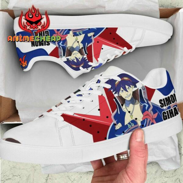 Simon the Digger Skate Shoes Custom Gurren Lagann Anime Sneakers 2