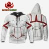 Sword Art Online Asuna Yuuki Uniform Hoodie Shirt Anime Zip Jacket 13
