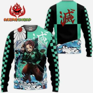 Tanjiro Hoodie Custom Water Breathing Kimetsu Anime Shirts 7