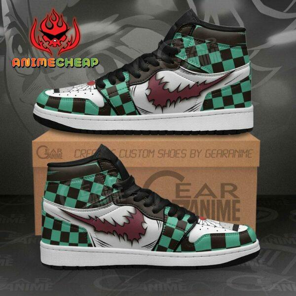 Tanjiro Shoes Scar Demon Slayer Custom Anime Sneakers 1
