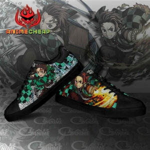 Tanjiro Sun & Water Breathing Skate Shoes Demon Slayer Anime Sneakers 6