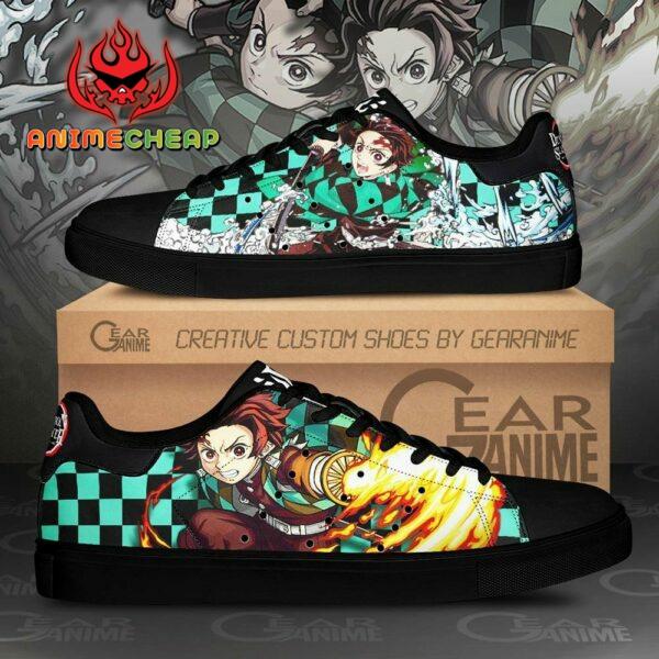 Tanjiro Sun & Water Breathing Skate Shoes Demon Slayer Anime Sneakers 1