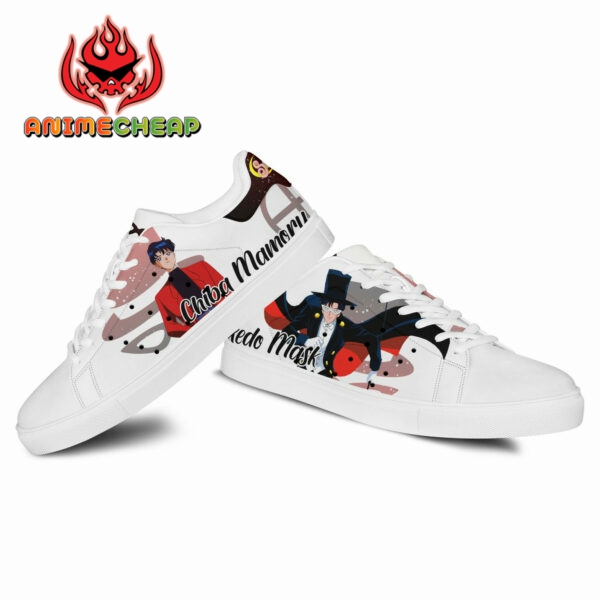 Tuxedo Mask Skate Shoes Custom Sailor Anime Sneakers 3