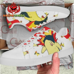 Typhlosion Skate Shoes Pokemon Custom Anime Sneakers SK11 5