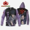 Uchiha Sasuke Hoodie Shirt Sharingan Eyes Anime Zip Jacket 12