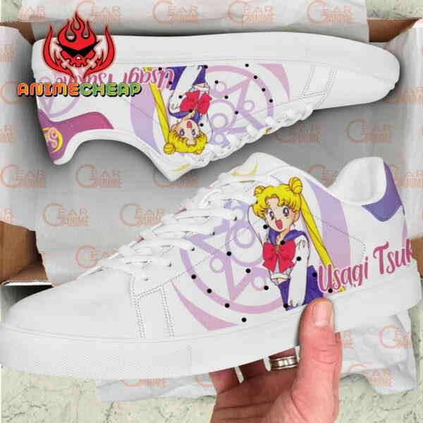 Usagi Tsukino Sailor Skate Shoes Custom Sailor Anime Sneakers 2