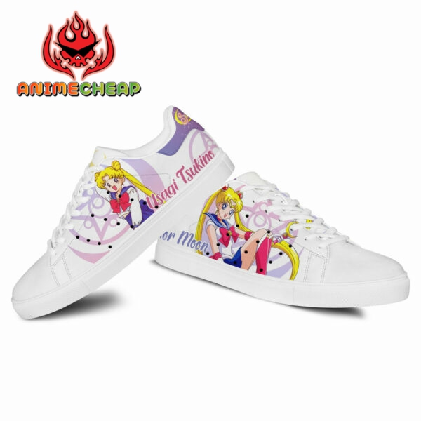 Usagi Tsukino Sailor Skate Shoes Custom Sailor Anime Sneakers 3
