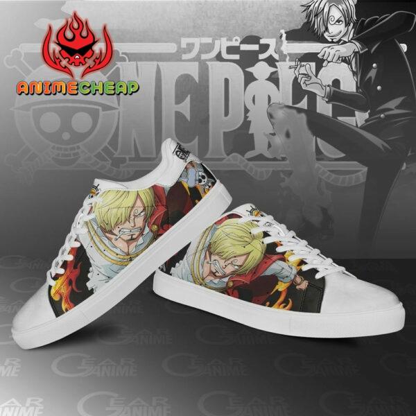 Vinsmoke Sanji Skate Shoes One Piece Custom Anime Sneakers 3